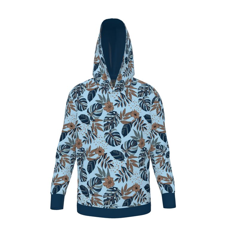 Women's Premium Hoodie — Midnight Monstera Bluehaven