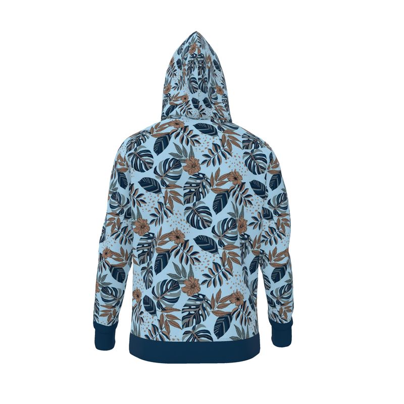 Women's Premium Hoodie — Midnight Monstera Bluehaven