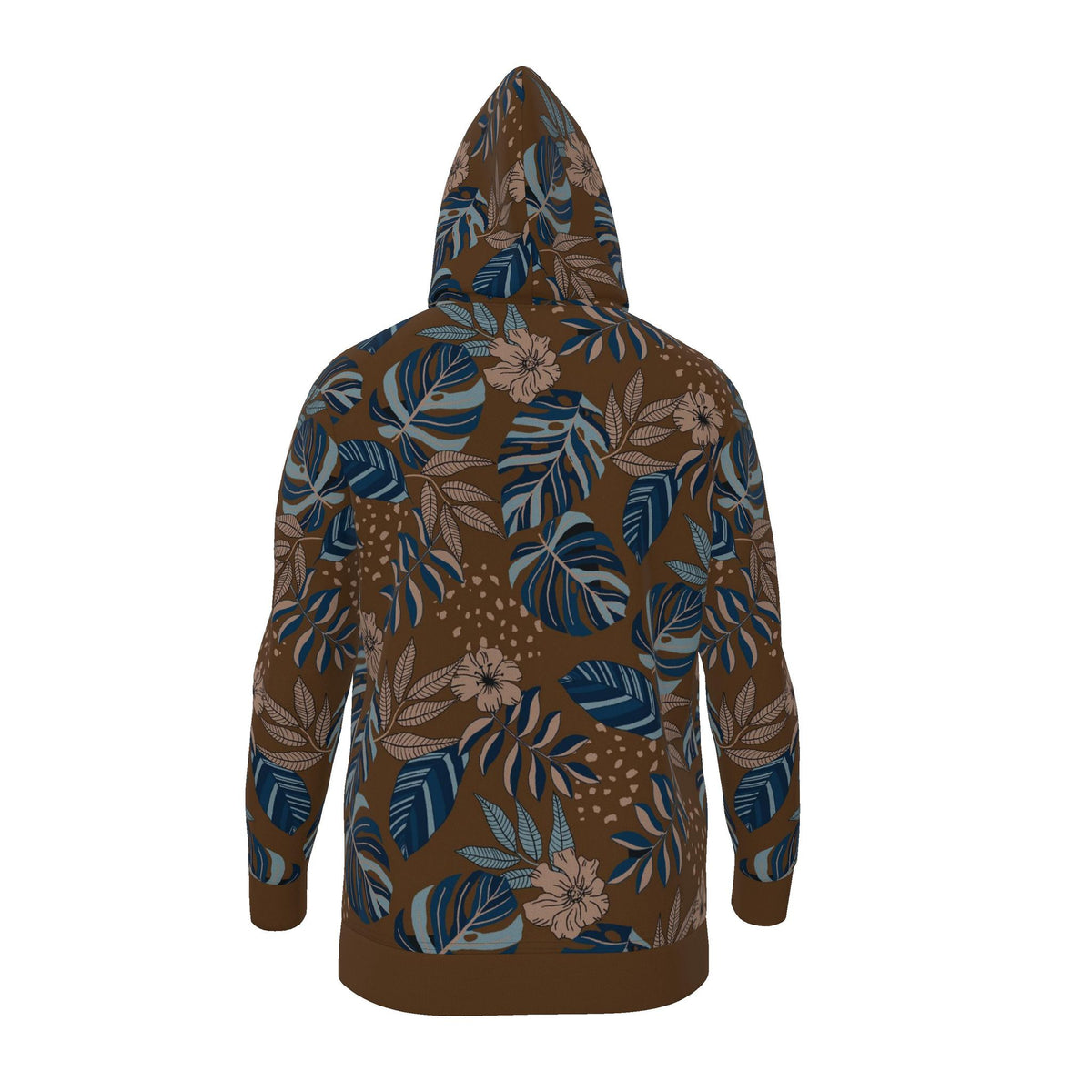 Women's Premium Hoodie — Midnight Monstera Roasted Teak