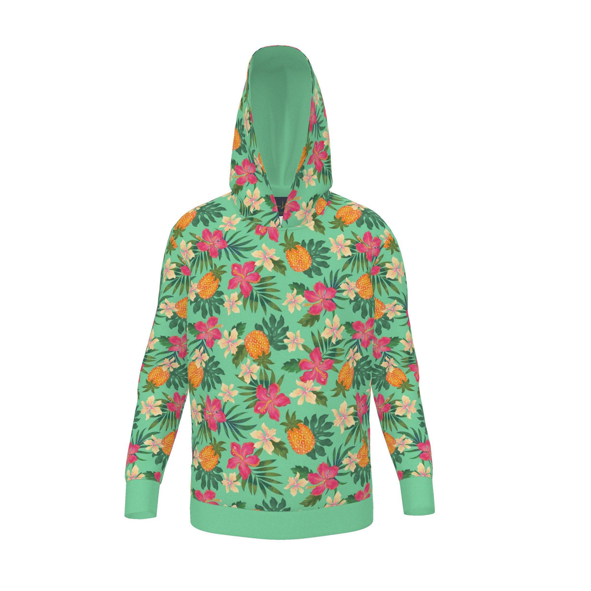 Women's Pullover Hoodie — Pineapple Paradise Aloe Mist