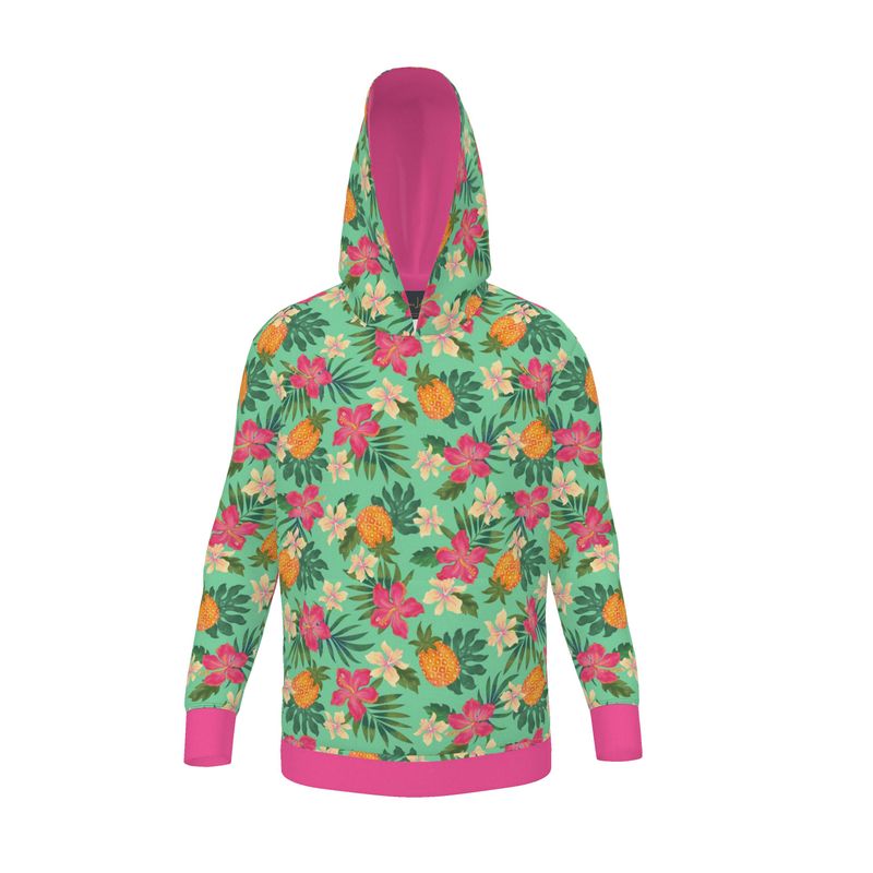 Women's Premium Hoodie — Pineapple Paradise Aloe Mist