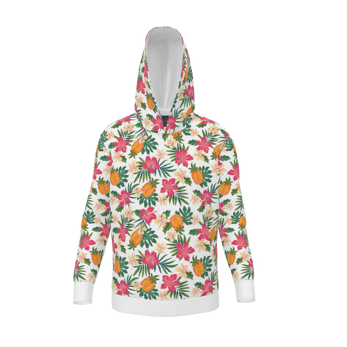 Women's Pullover Hoodie — Pineapple Paradise Coral Dreams