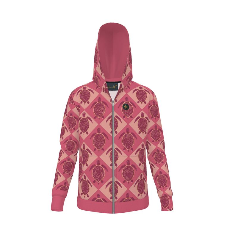 Women's Premium Hoodie — Topo Turtles Rosé Tide
