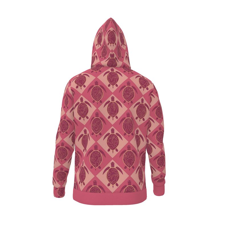 Women's Premium Hoodie — Topo Turtles Rosé Tide