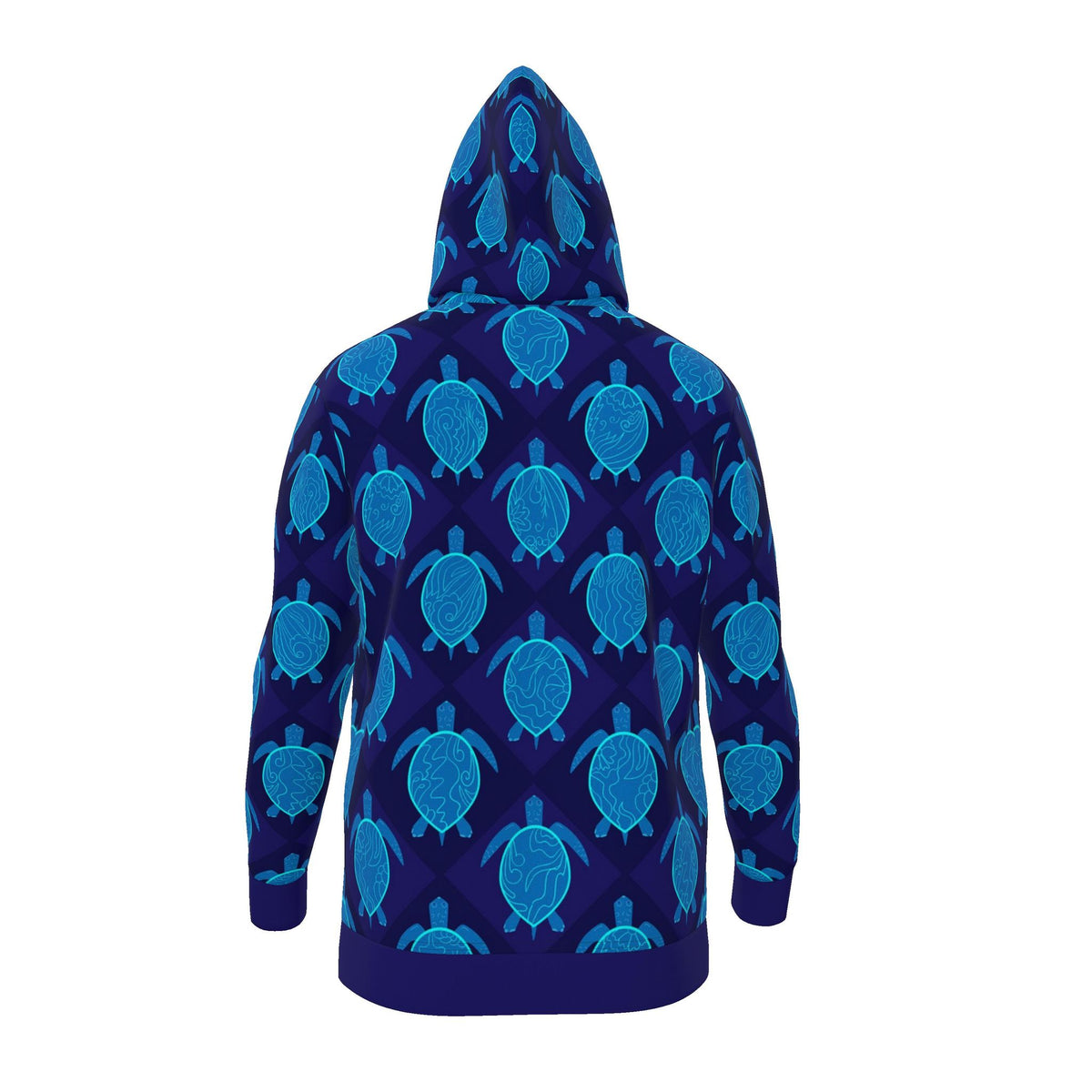 Women's Pullover Hoodie — Topo Turtles Cobalt Tide