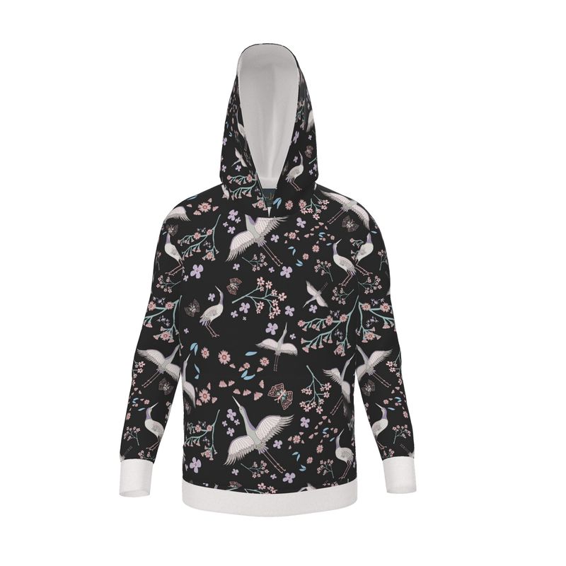 Women's Premium Hoodie — White Crane Onyx