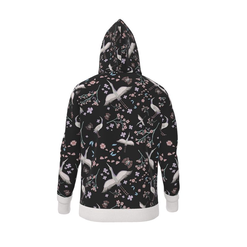 Women's Premium Hoodie — White Crane Onyx