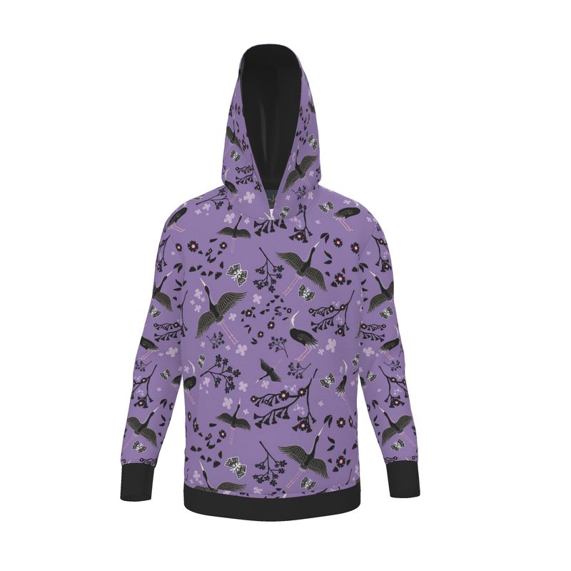 Women's Premium Hoodie — White Crane Amethyst