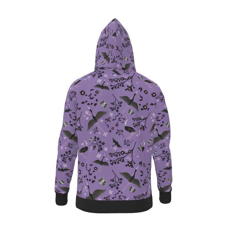 Women's Premium Hoodie — White Crane Amethyst