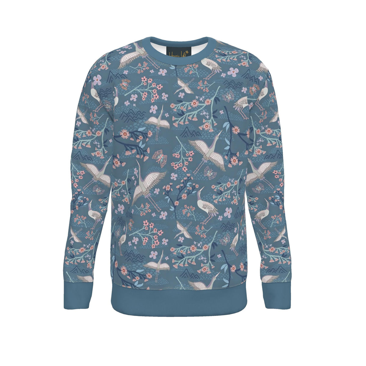 Women's Sweater — White Crane