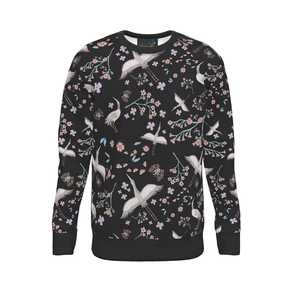 Women's Sweater — White Crane Onyx