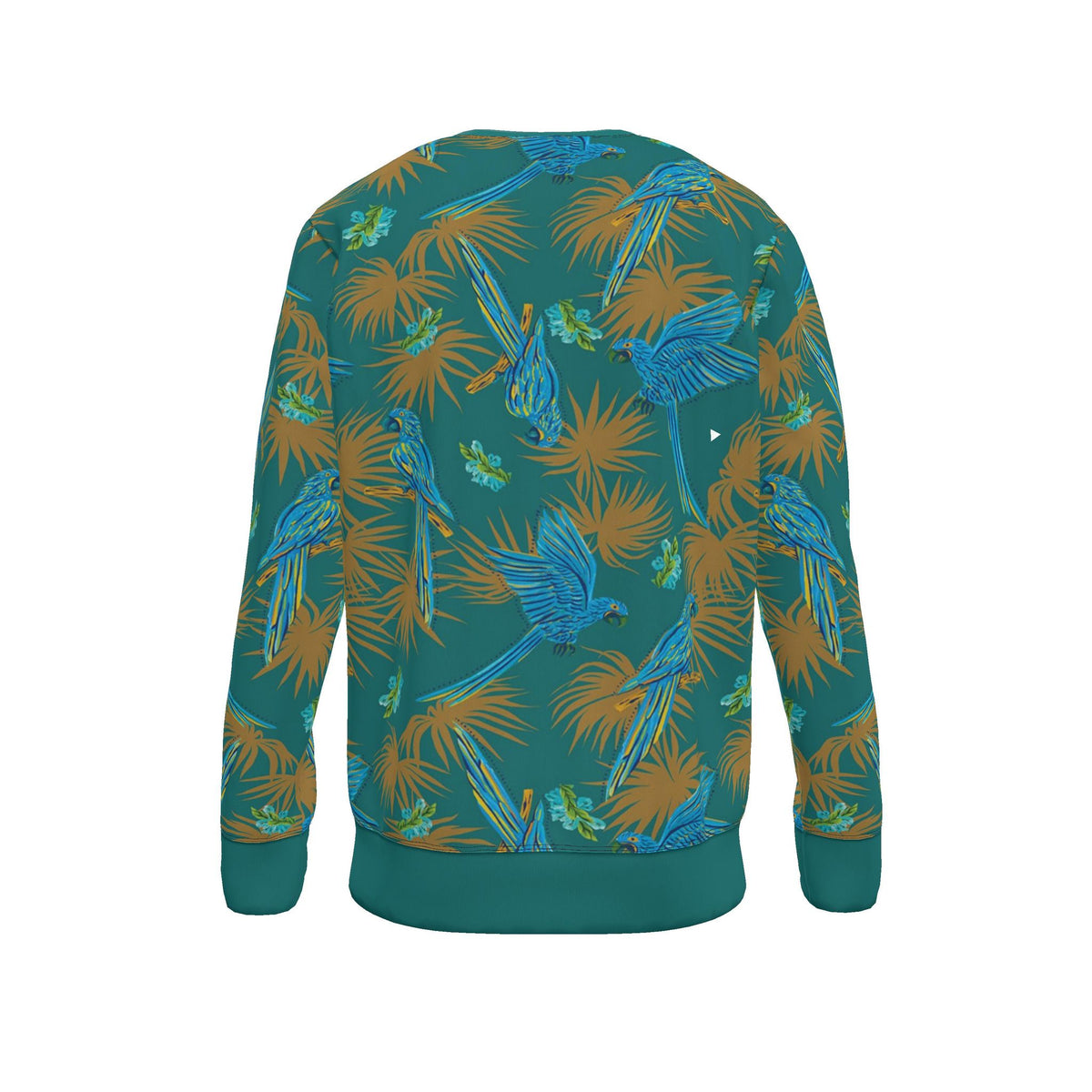Women's Sweater — Tropical Macaw Palm Teal