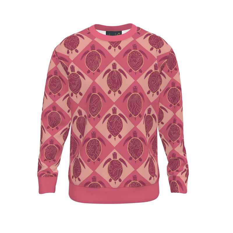 Women's Sweater — Topo Turtles Rosé Tide