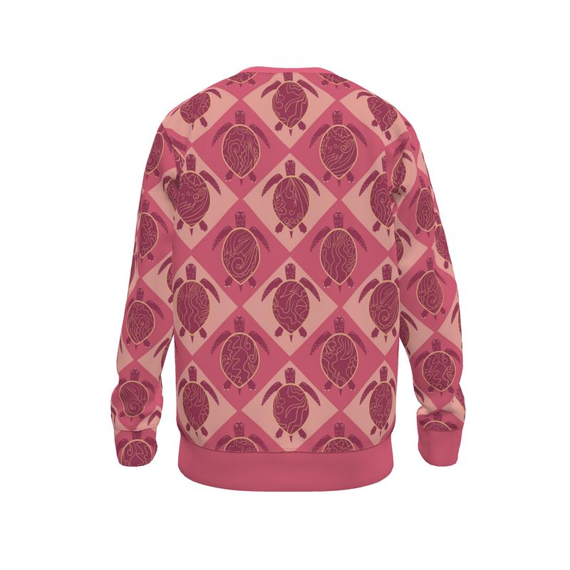 Women's Sweater — Topo Turtles Rosé Tide