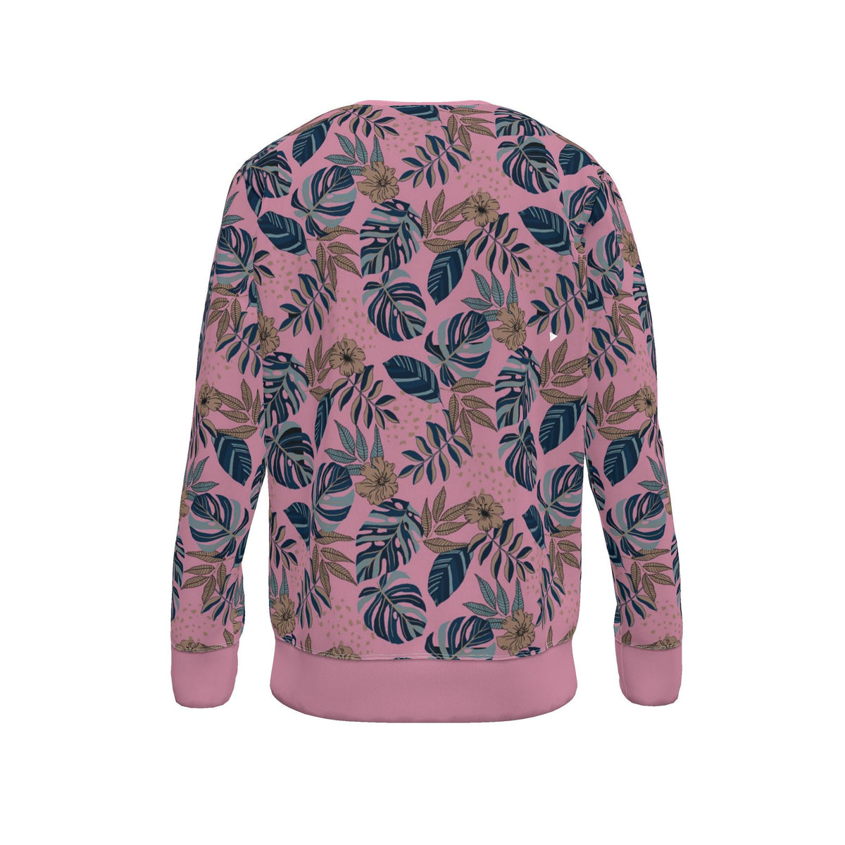 Women's Sweater — Midnight Monstera Lunaria Rose