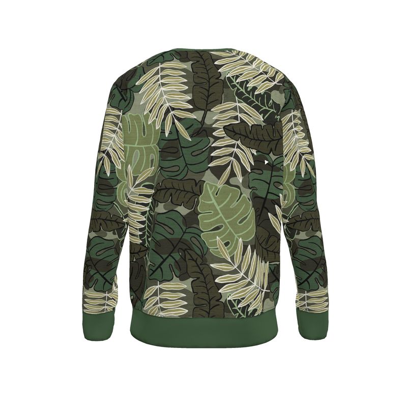 Women's Sweater — Camo Leaves