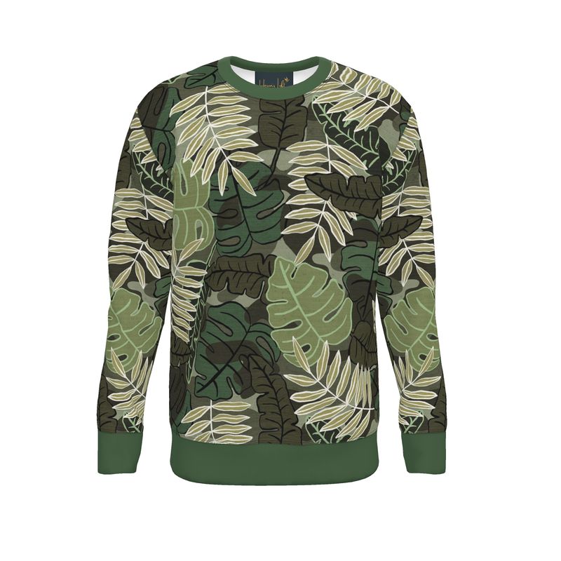 Men's Sweater — Camo Leaves