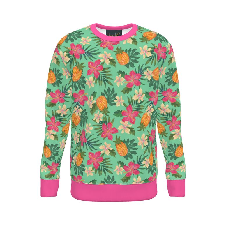 Men's Sweater — Pineapple Paradise Aloe Mist