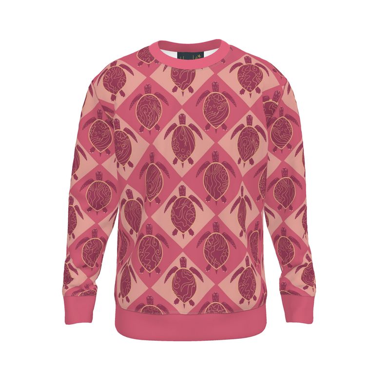 Men's Sweater — Topo Turtles Rosé Tide