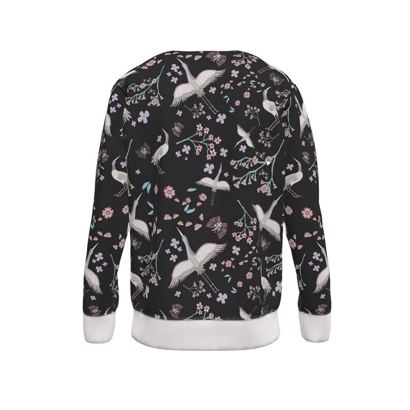 Men's Sweater — White Crane Onyx