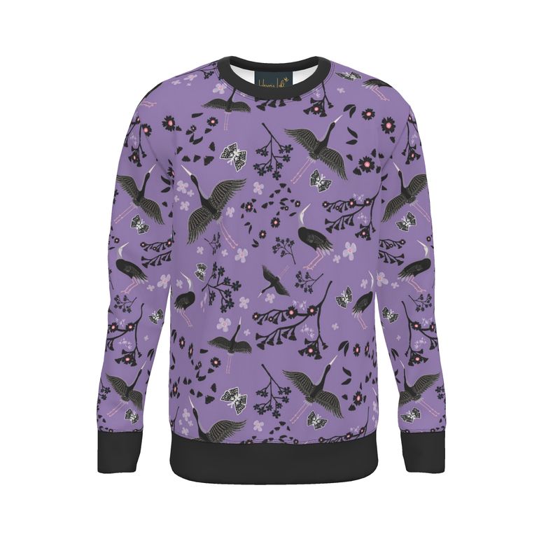 Men's Sweater — White Crane Amethyst