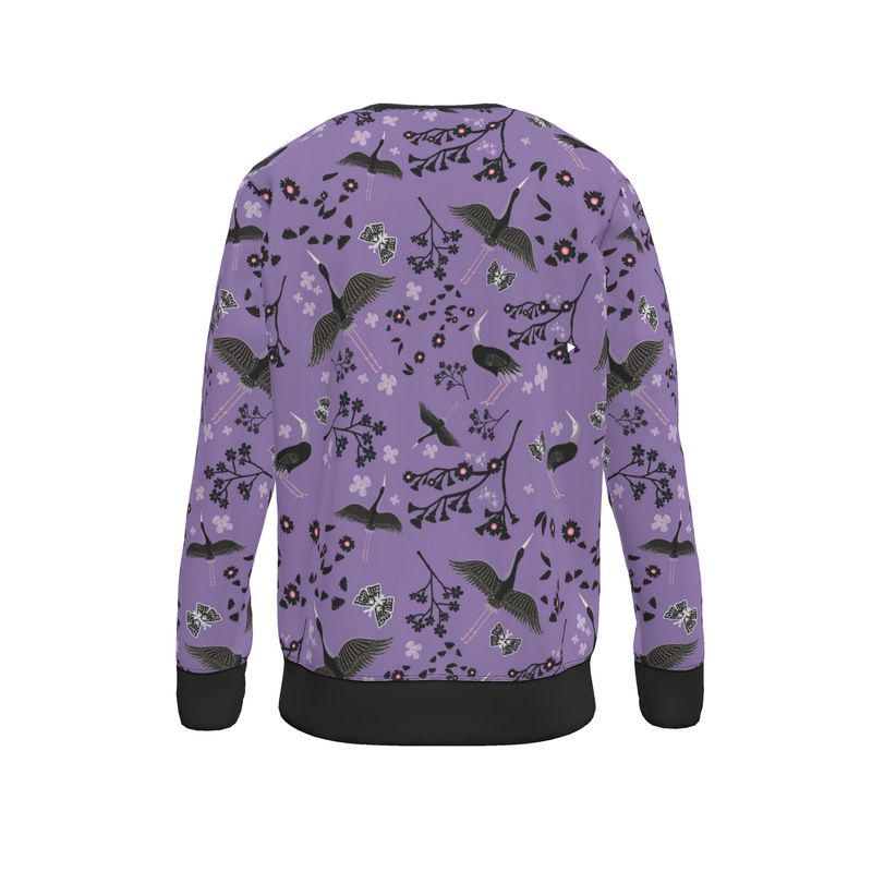 Men's Sweater — White Crane Amethyst