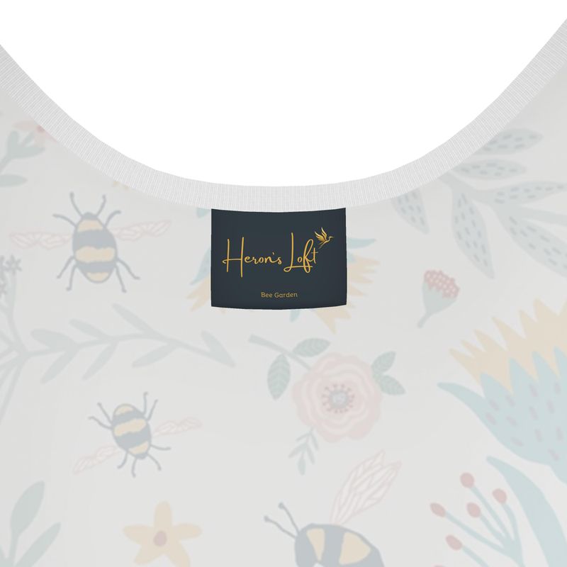 Women's Tank Top — White Trim — Bee Garden