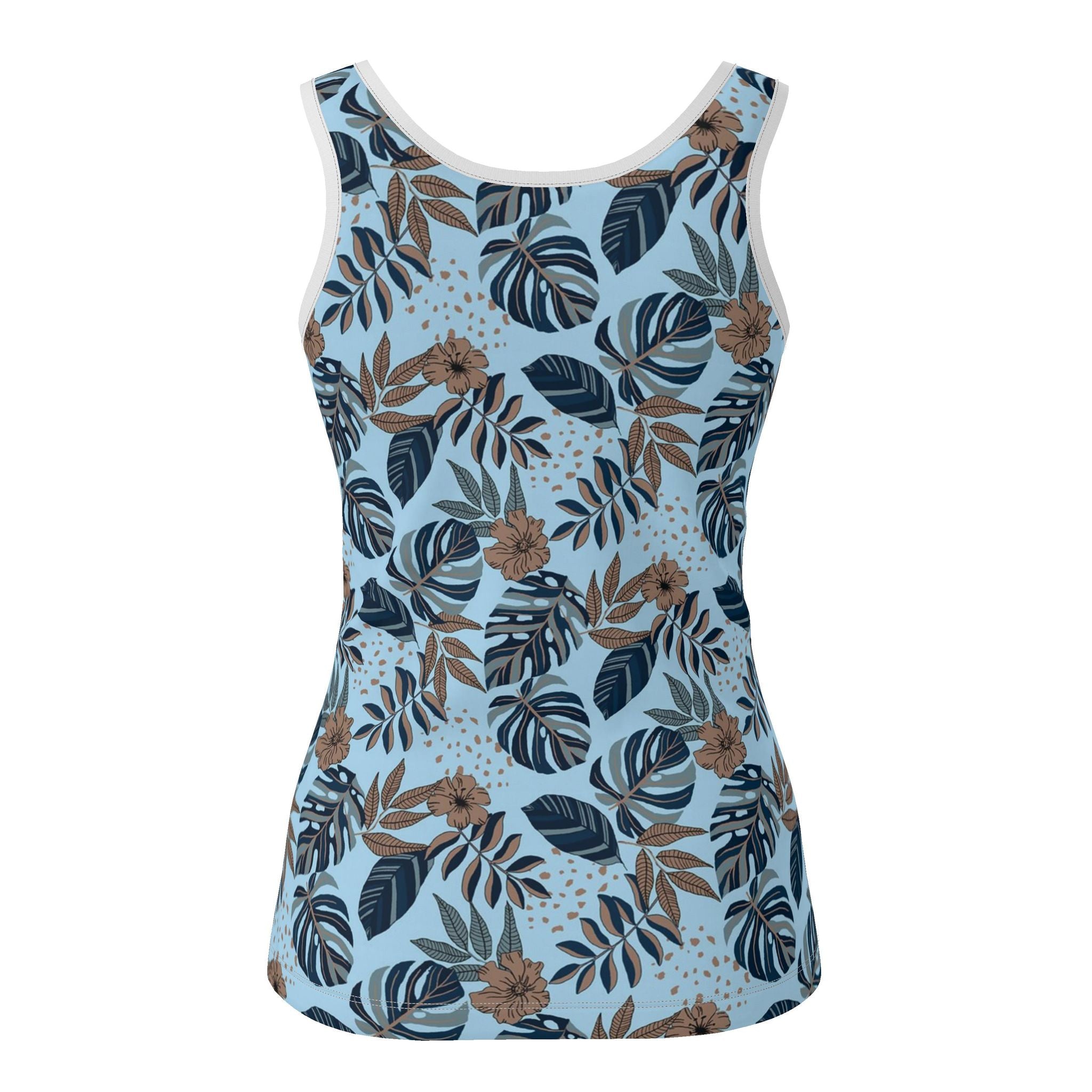 Women's Tank Top — Midnight Monstera — Bluehaven
