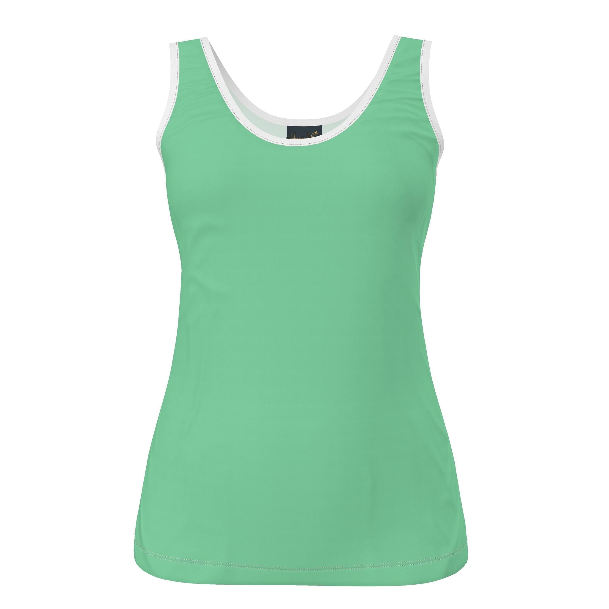 Women's Tank Top — Pineapple Paradise — Solid Aloe Mist