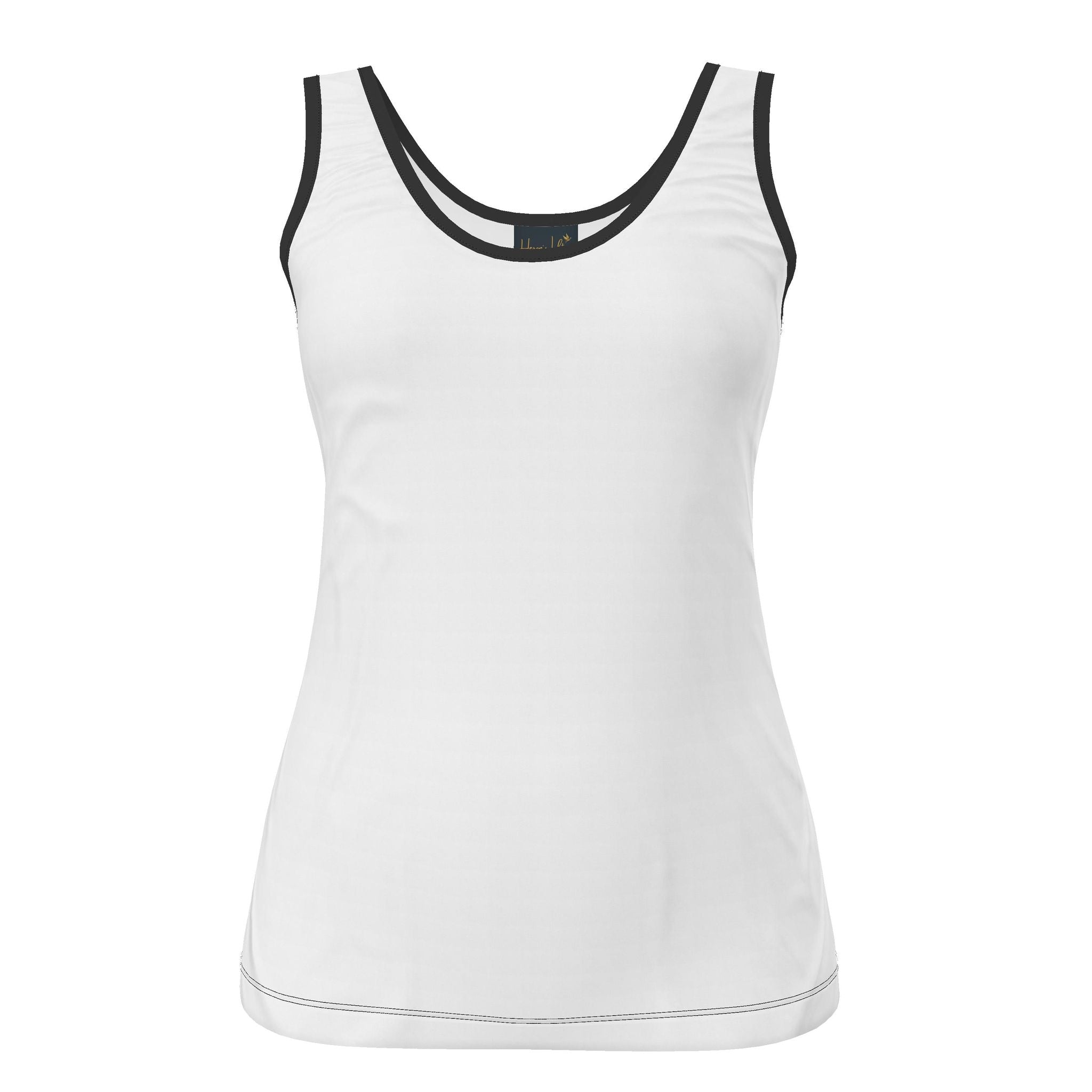 Women's Tank Top — Pineapple Paradise — Solid Coral Dreams