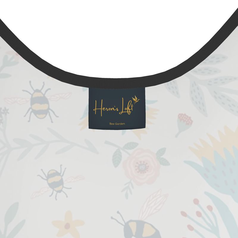 Women's Tank Top — Black Trim — Bee Garden