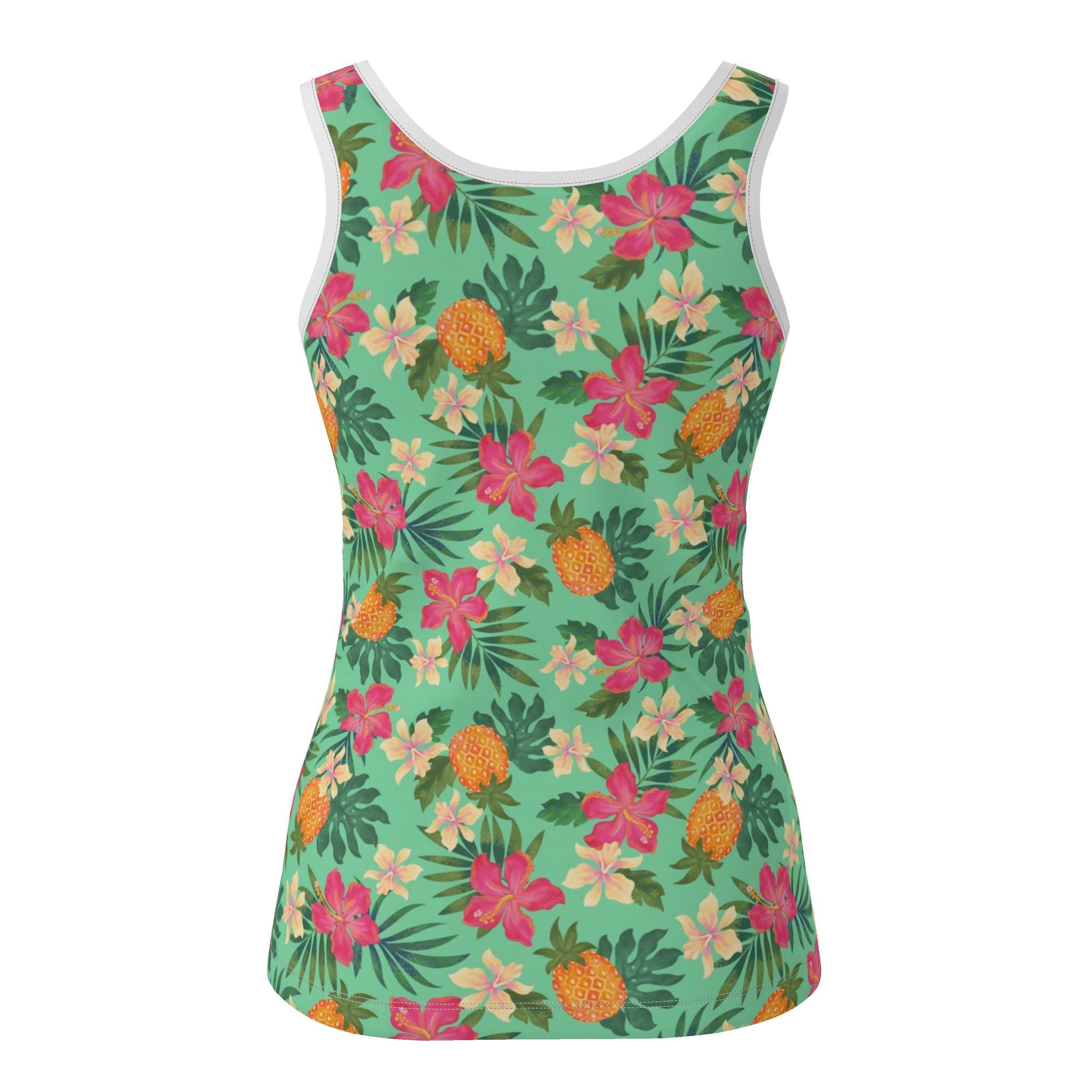 Women's Tank Top — Pineapple Paradise — Aloe Mist