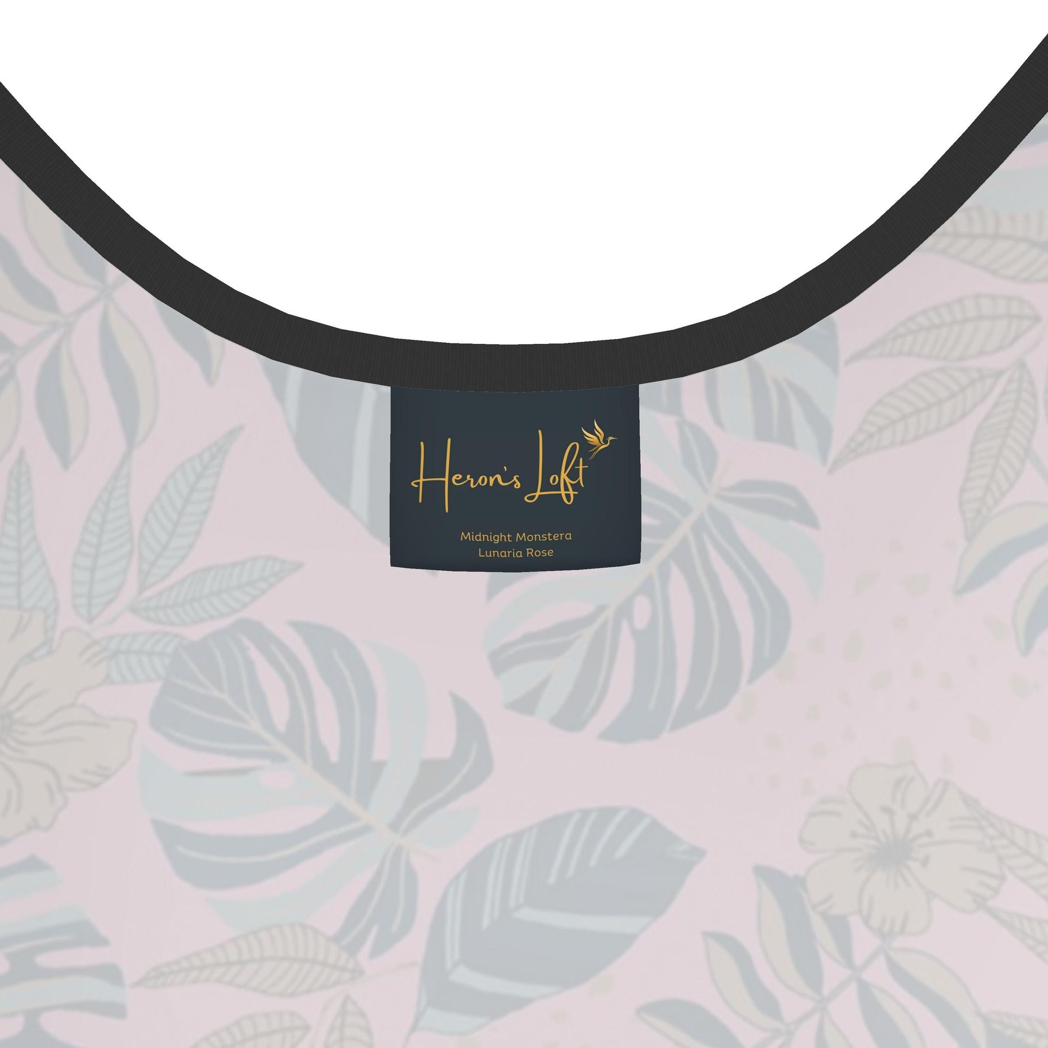 Women's Tank Top — Midnight Monstera — Lunaria Rose