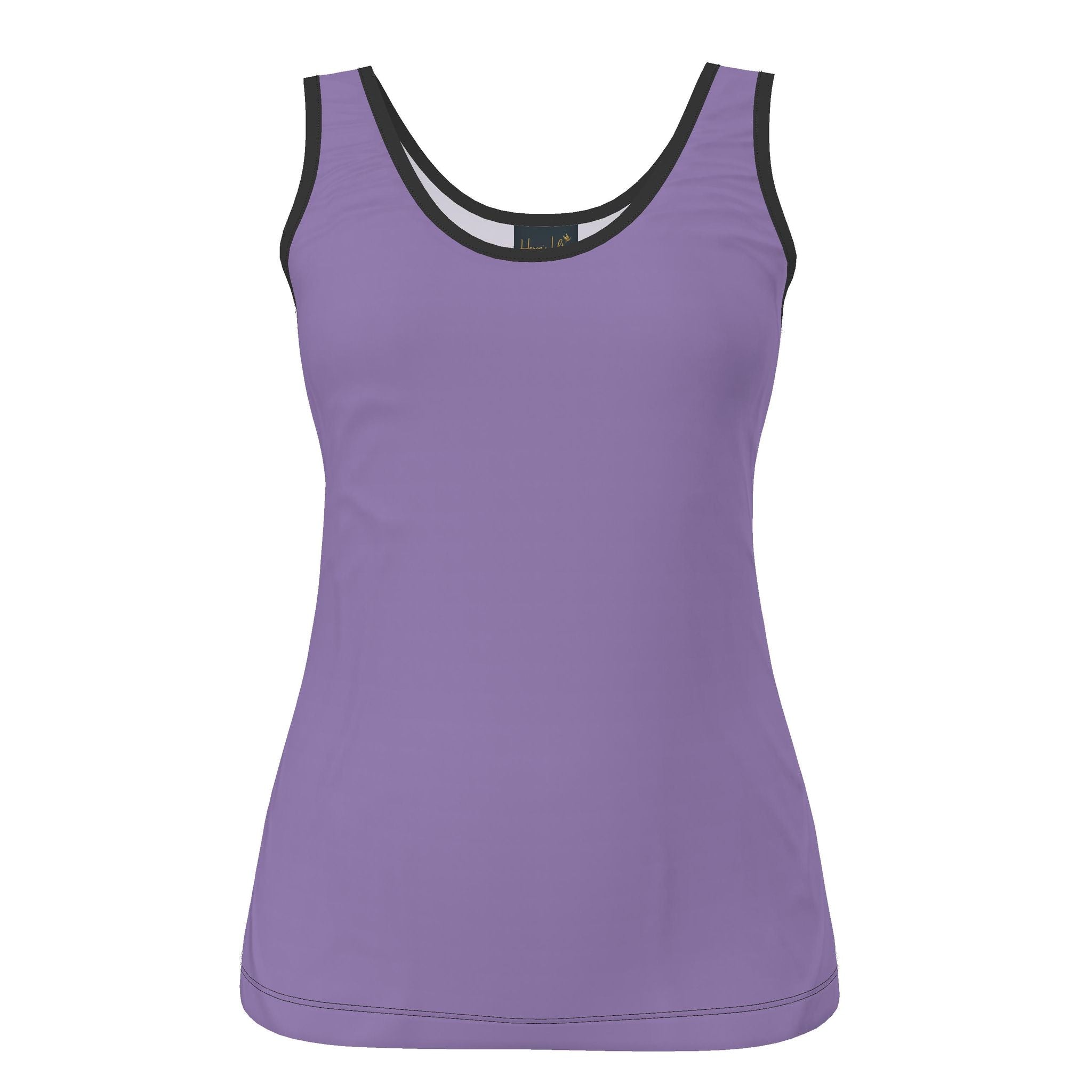 Women's Tank Top — White Crane — Solid Amethyst