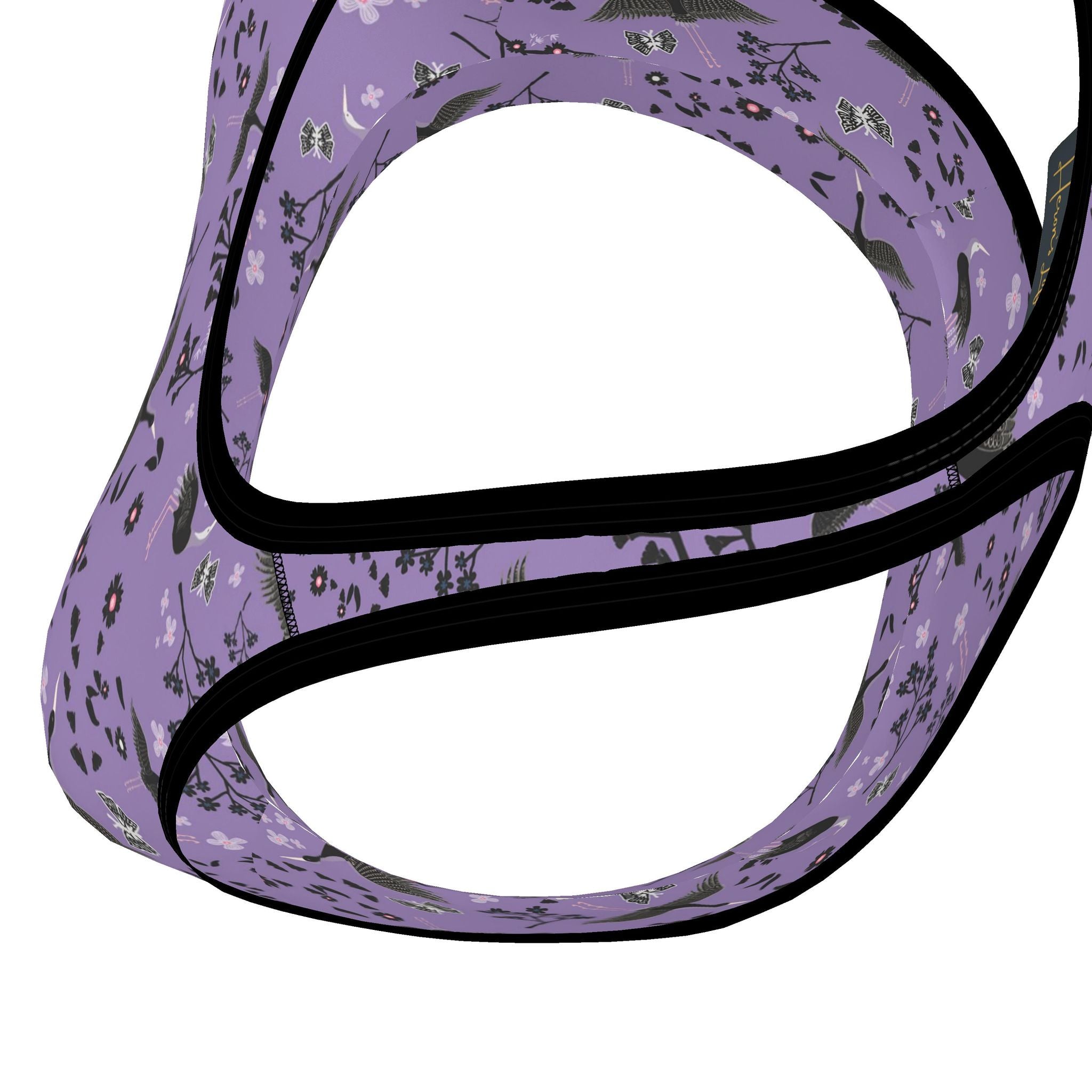 Women's Low Impact Sports Bra — White Crane Amethyst