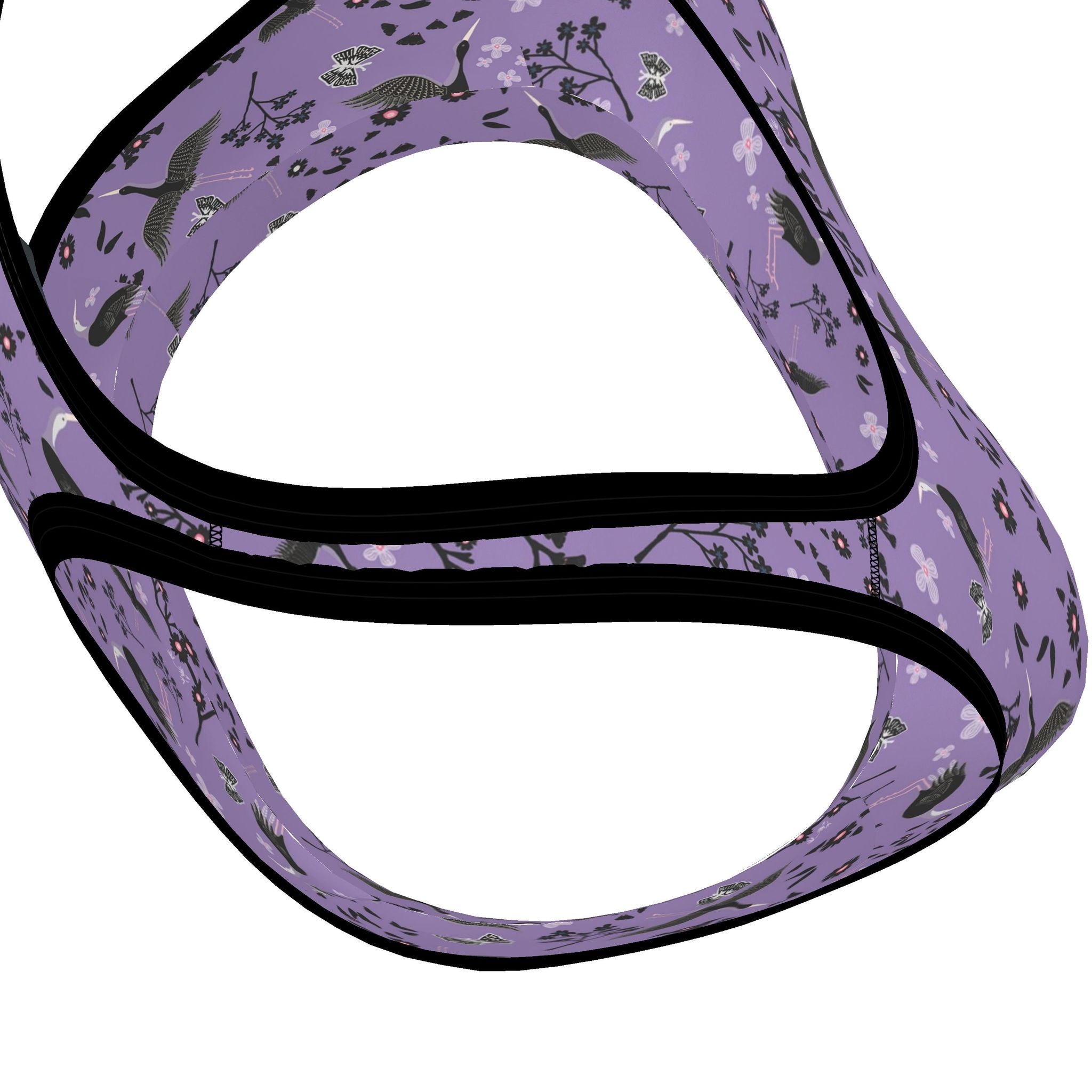 Women's Low Impact Sports Bra — White Crane Amethyst