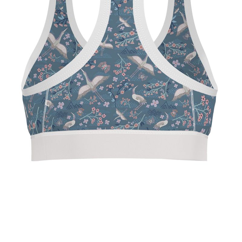 White Crane Women's Low Impact Sports Bra