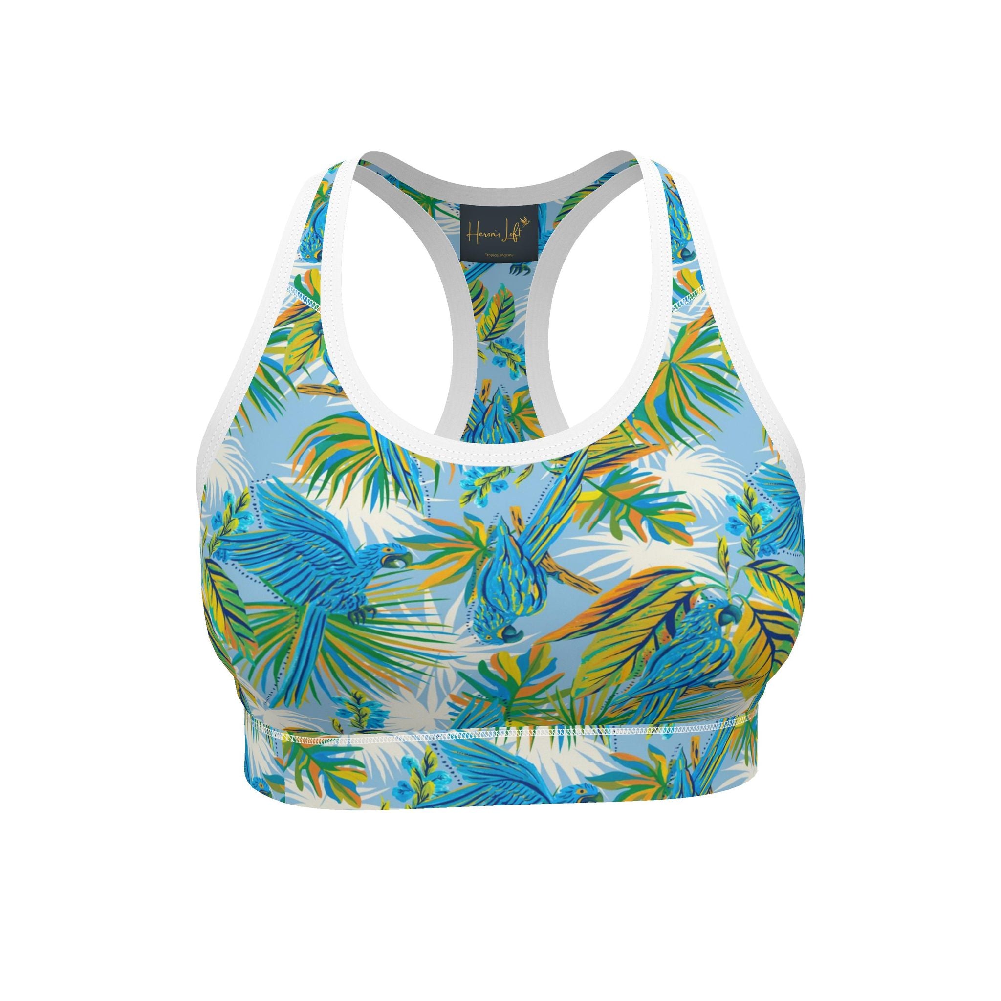 Women's Low Impact Sports Bra — Tropical Macaw