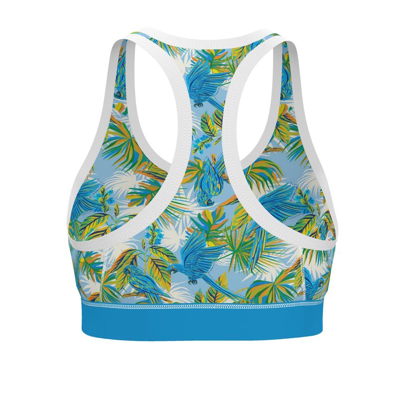 Tropical Macaw Women's Low Impact Sports Bra