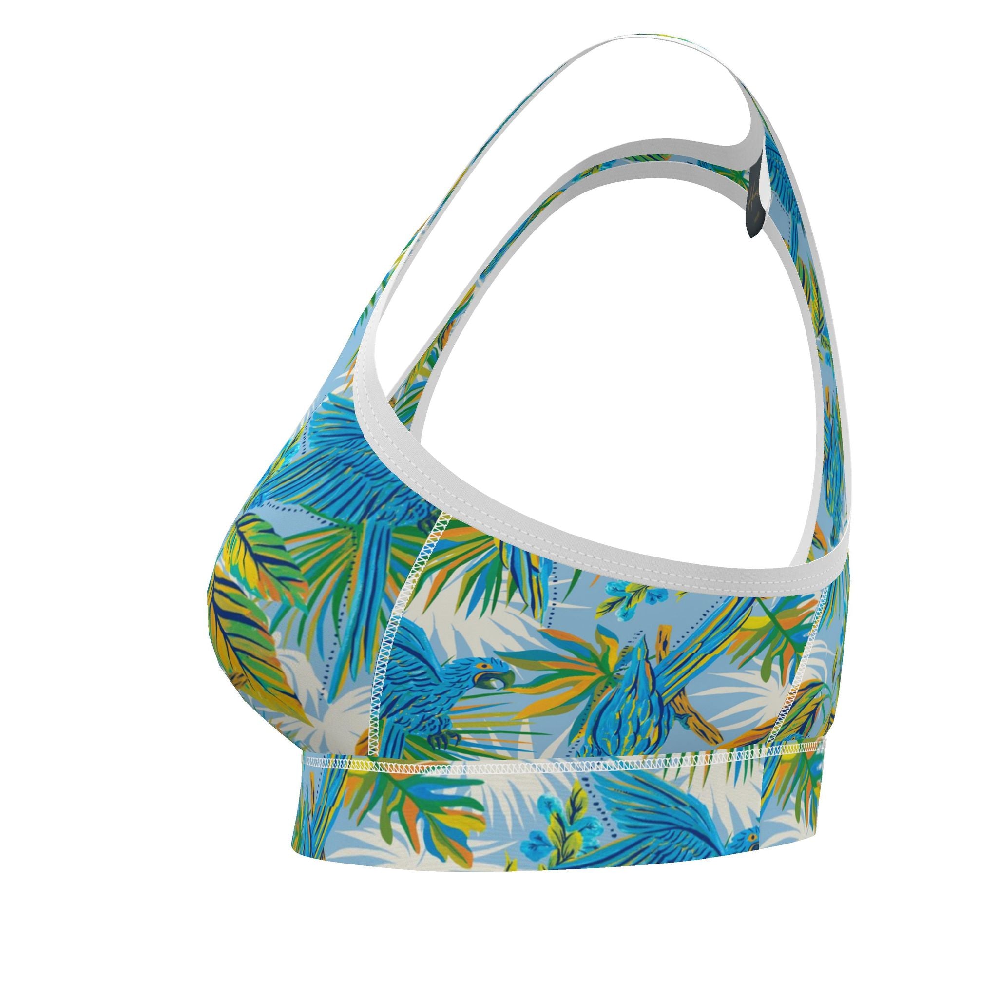 Women's Low Impact Sports Bra — Tropical Macaw