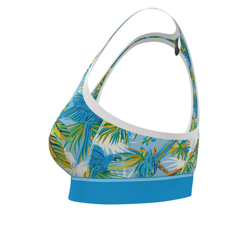 Tropical Macaw Women's Low Impact Sports Bra
