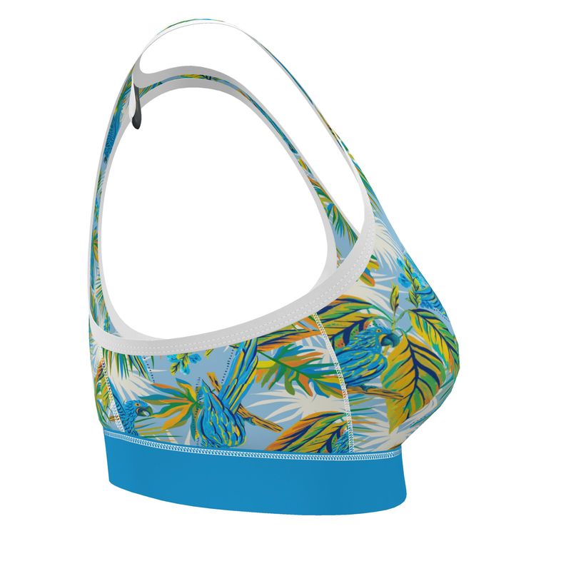 Tropical Macaw Women's Low Impact Sports Bra