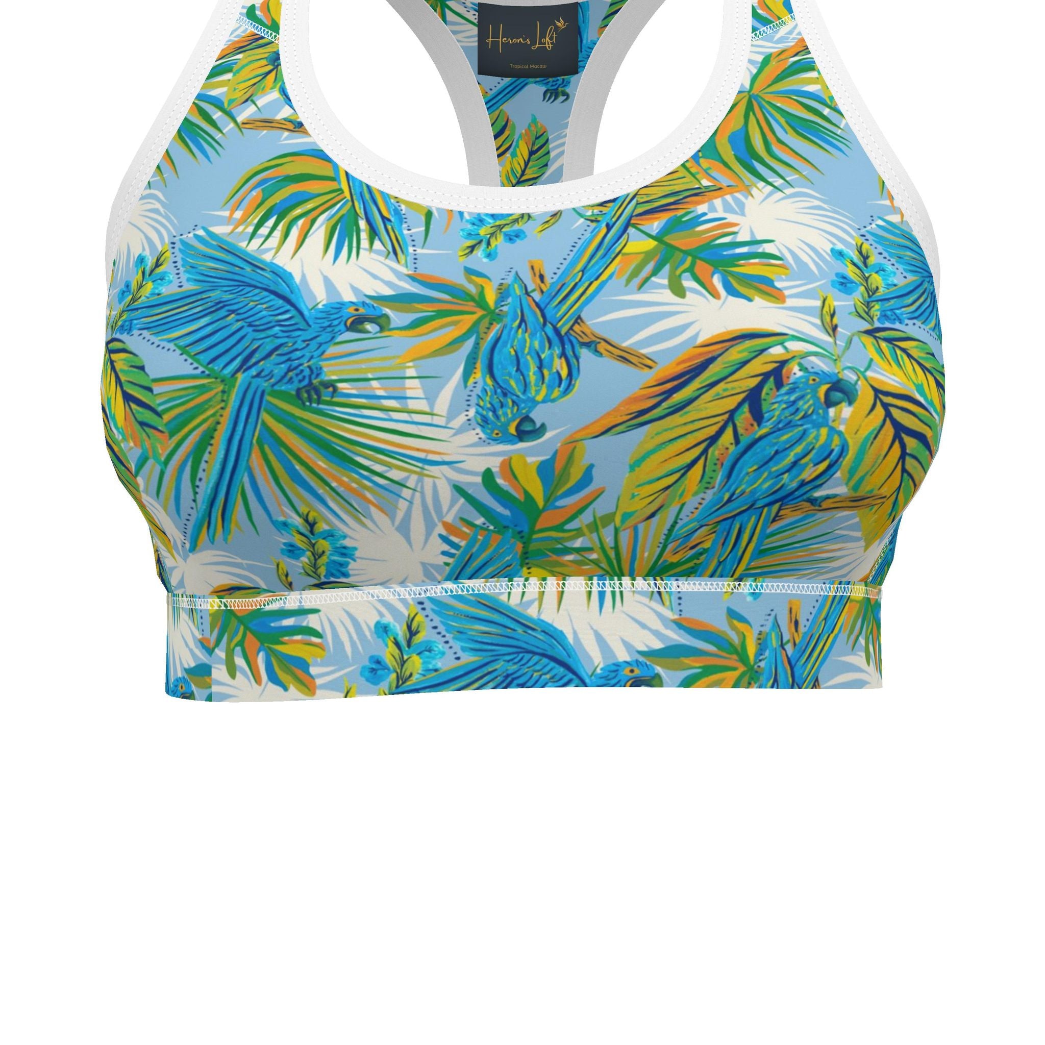 Women's Low Impact Sports Bra — Tropical Macaw