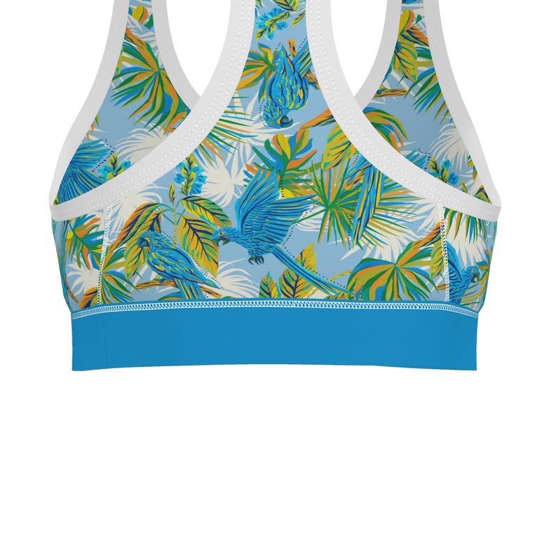 Tropical Macaw Women's Low Impact Sports Bra