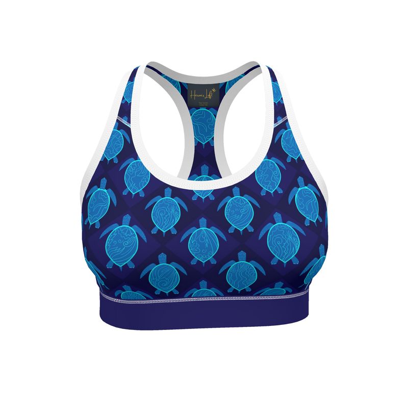 Topo Turtles Cobalt Tide Women's Low Impact Sports Bra