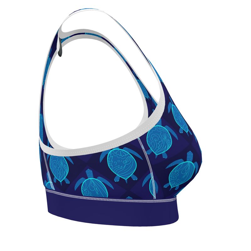 Topo Turtles Cobalt Tide Women's Low Impact Sports Bra