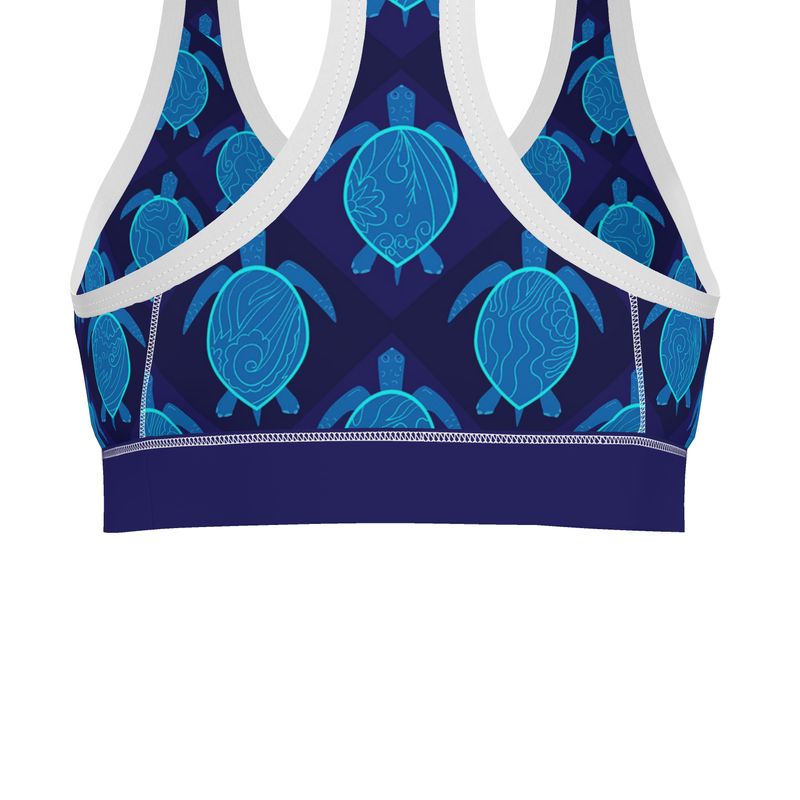 Topo Turtles Cobalt Tide Women's Low Impact Sports Bra