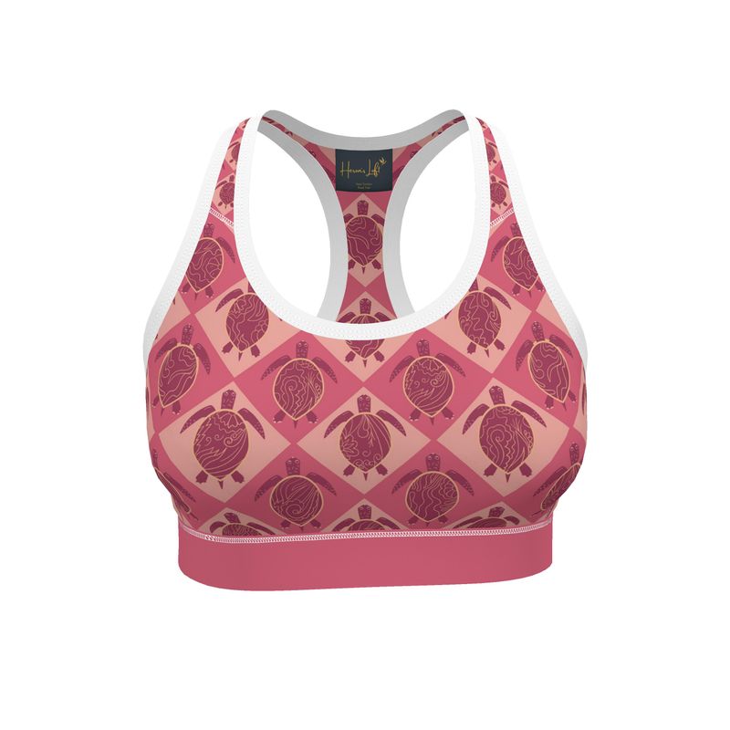 Topo Turtles Rosé Tide Women's Low Impact Sports Bra