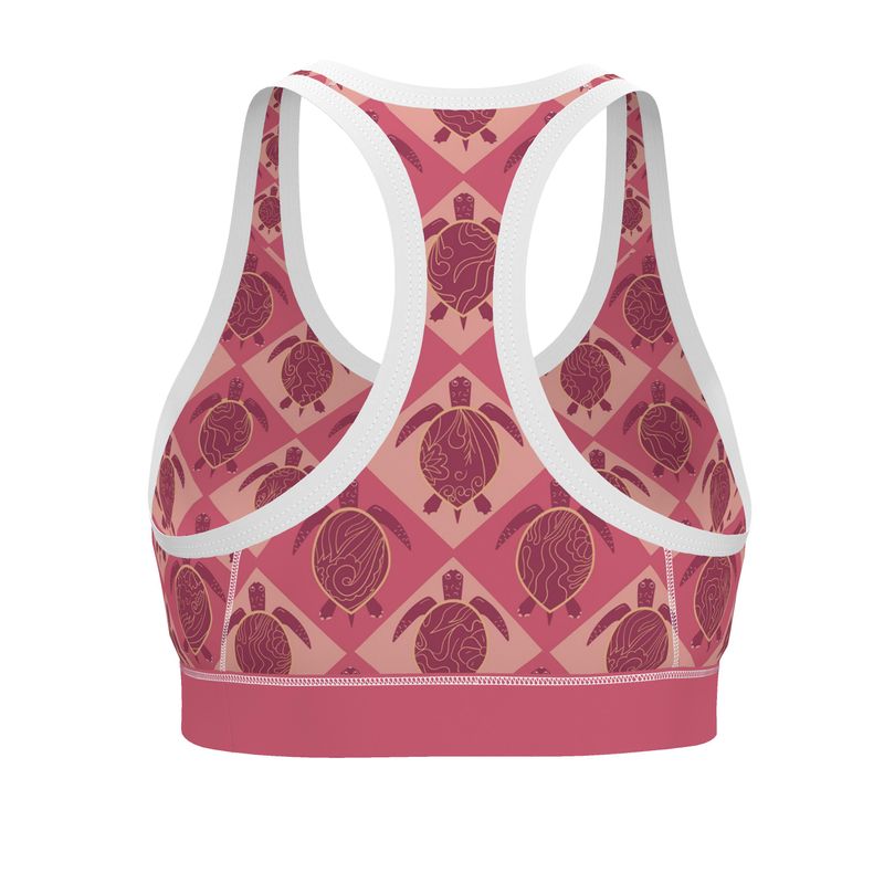 Topo Turtles Rosé Tide Women's Low Impact Sports Bra