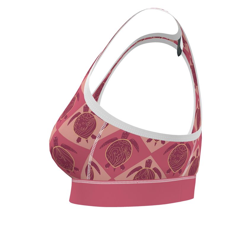 Topo Turtles Rosé Tide Women's Low Impact Sports Bra